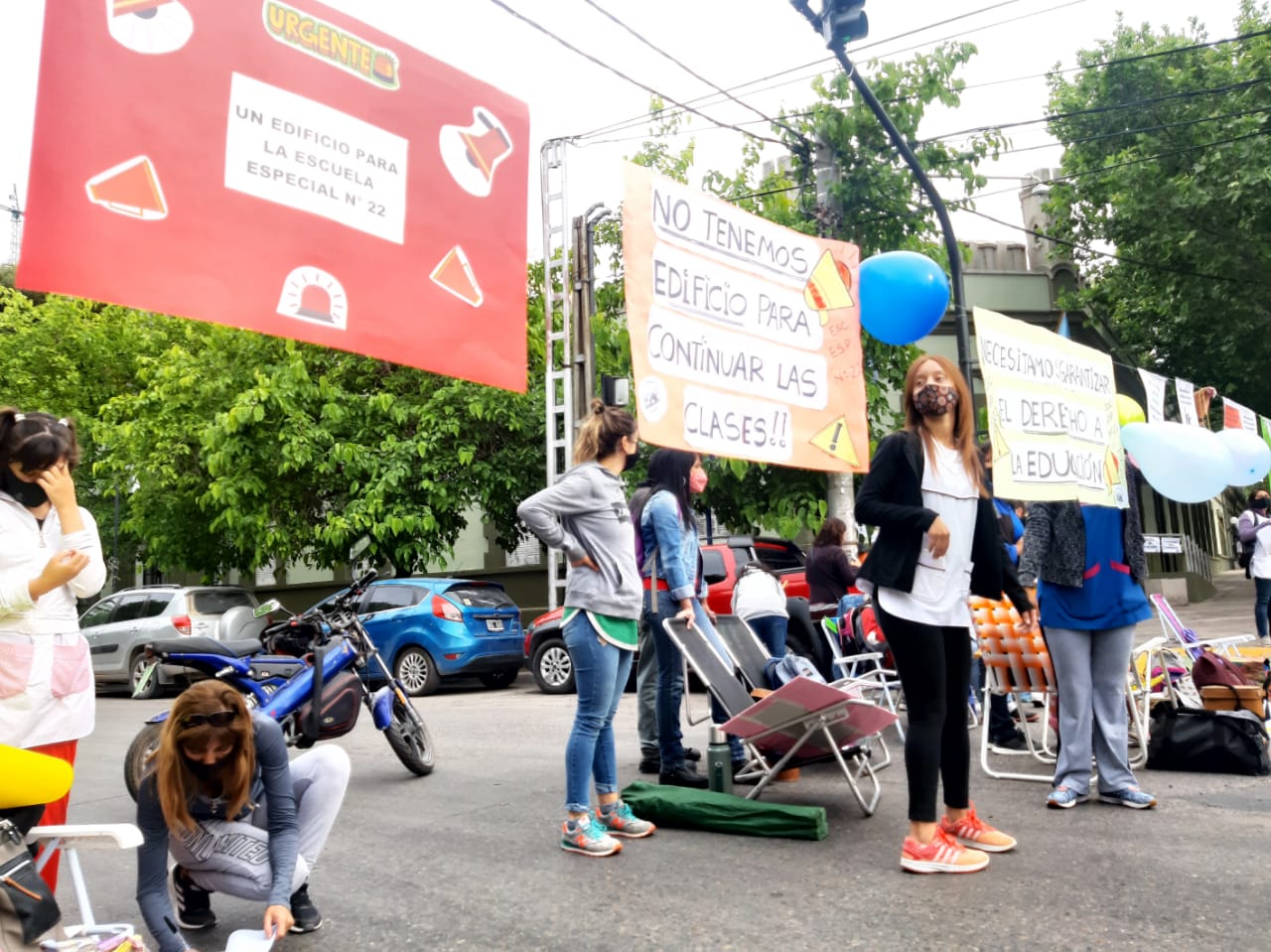 Una escuela especial de Neuquén pide un edificio propio para poder volver a las clases presenciales. (Gentileza)