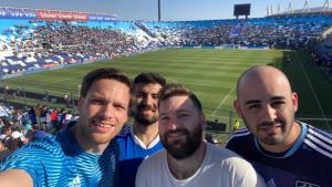 Hinchas de Río Negro y Neuquén alentaron a la selección en San Juan