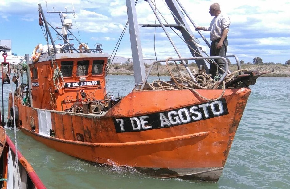 Así era el "7 de agosto", la nave de la flota de San Antonio que se hundió en Sierra Grande