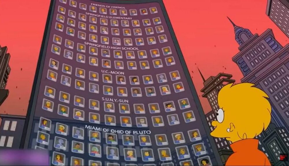 Los Simpson predijeron el Meta de Facebook. 