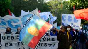 Marchas en la región en defensa de la tierra y los derechos del pueblo mapuche en Río Negro