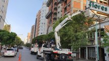 Imagen de Cayó un ladrillo de un edificio sobre un auto y paralizaron la obra en pleno centro de Neuquén