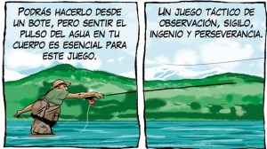 Pesca con mosca, la tira 411 de Viajeros