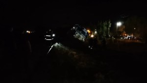 Un tren de carga descarriló en la madrugada en Ingeniero Huergo