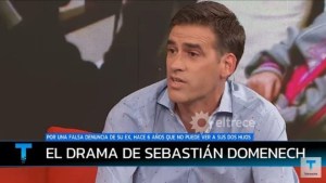 El periodista Sebastián Domenech tuvo que  borrar las publicaciones en las que pedía volver a ver a sus hijos