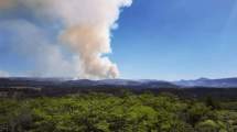 Imagen de Incendio en Aluminé: el frente frío ayudó a aplacar el fuego que todavía continúa activo