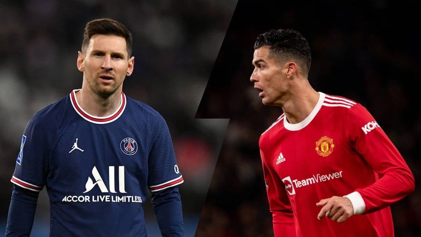 Lionel Messi, en el PSG, y Cristiano Ronaldo, flamante figura del Manchester United, se iban a medir en octavos de final de la Champions League, pero repetirán el sorteo. Gentileza.