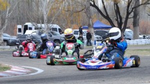 Diéguez, el primero que festejó en el Pro Kart