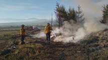 Imagen de Llueve en el lote 39, esperan que contenga el incendio en Aluminé