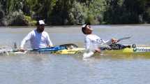 Imagen de Regata del Río Negro: Los escoltas mantienen la ilusión hasta llegar a la costa de Viedma