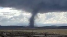 Imagen de Espectacular filmación de un tornado en Malargüe