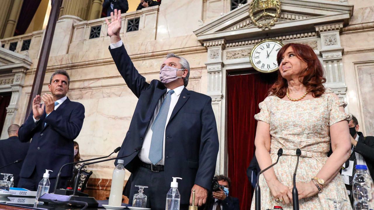 Massa, Fernández y Cristina volverán a sentarse ante la Asamblea Legislativa, ahora con una oposición mucho más abroquelada. (Archivo).-