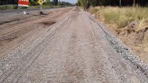 La obra de la ciclovía en la Ruta 6 está en marcha en Roca