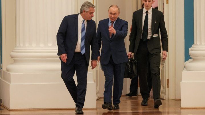 El presidente Alberto Fernández tiene cercanía con su par Vladimir Putin.-
