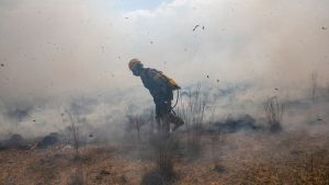 Empezaron las lluvias en Corrientes, un alivio para el combate de los incendios