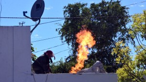 Se incendió una garrafa y hubo alarma en el centro de Viedma