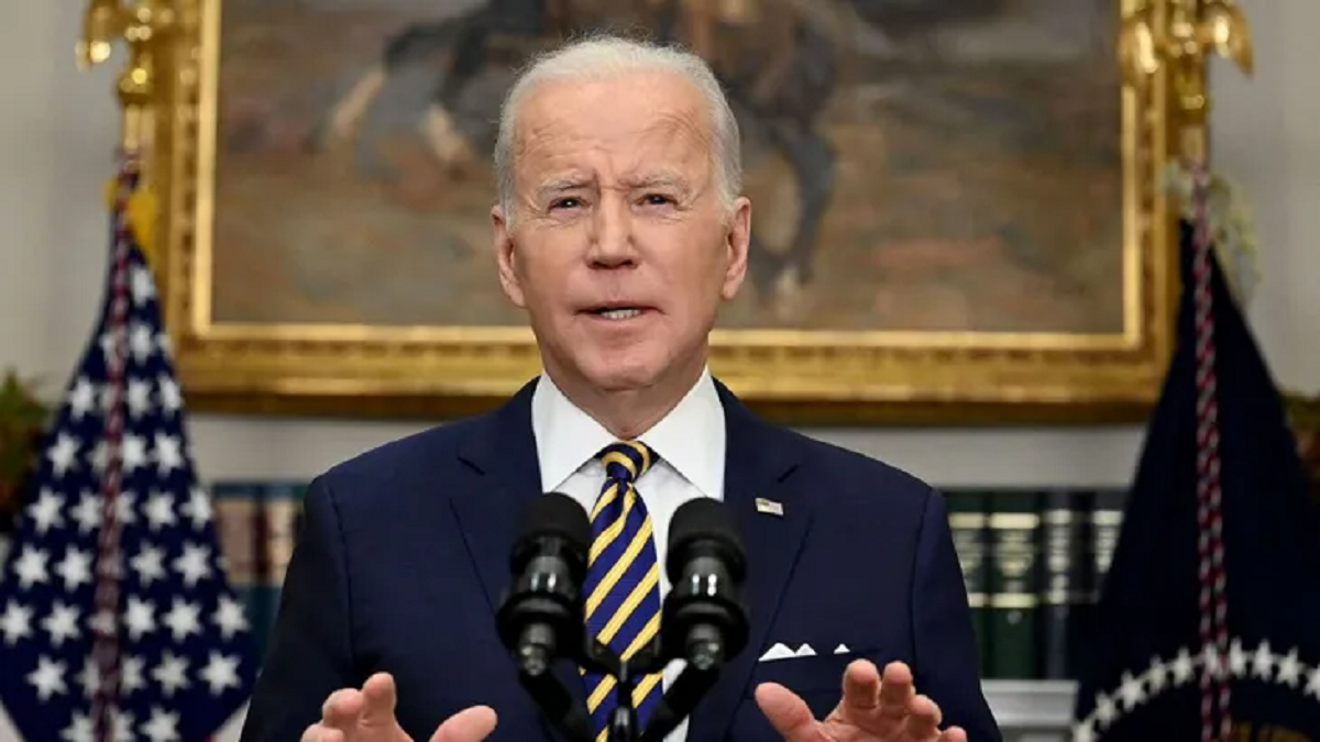 Biden aterrizó hoy a 80 kilómetros de la frontera con Ucrania. 