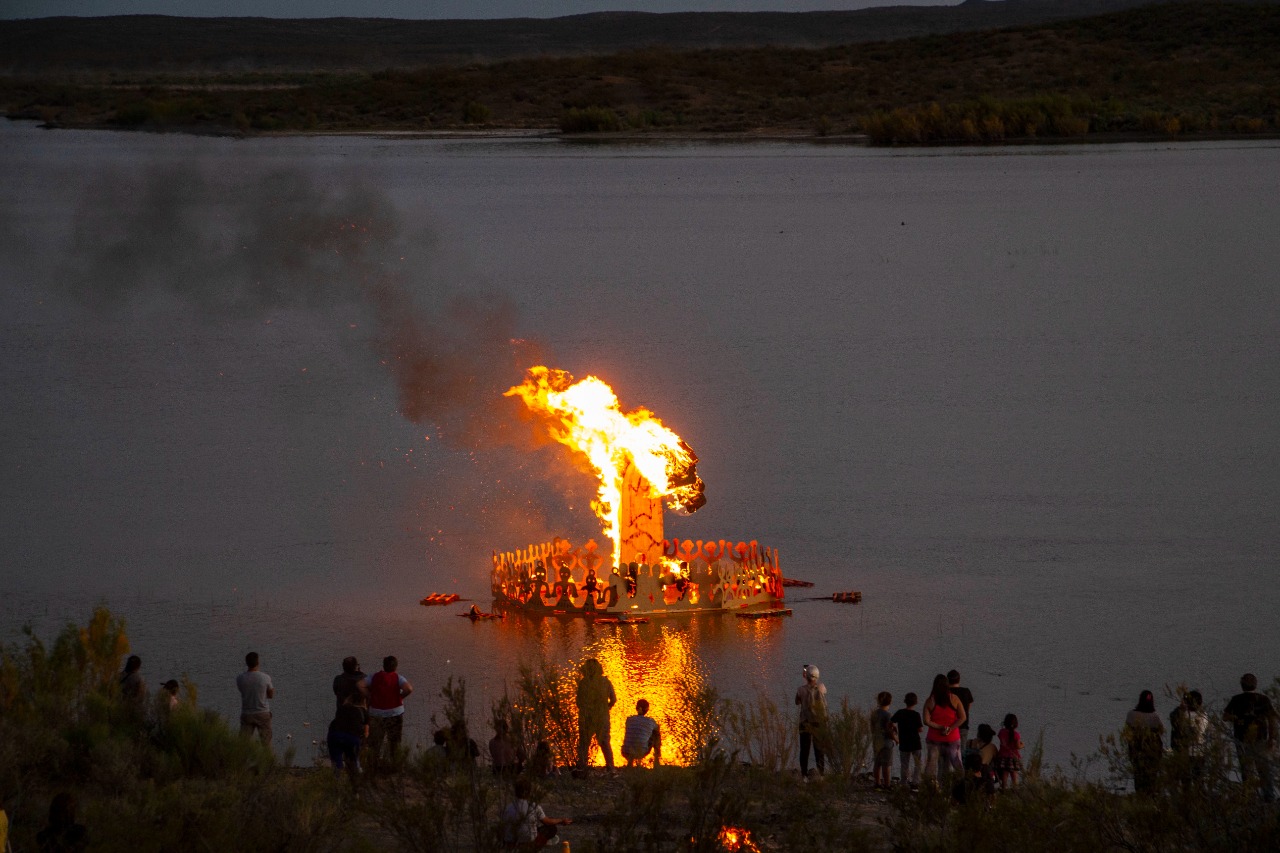 El arte contemporáneo se vivió a pleno en cada rincón de la localidad. Foto: gentileza. 