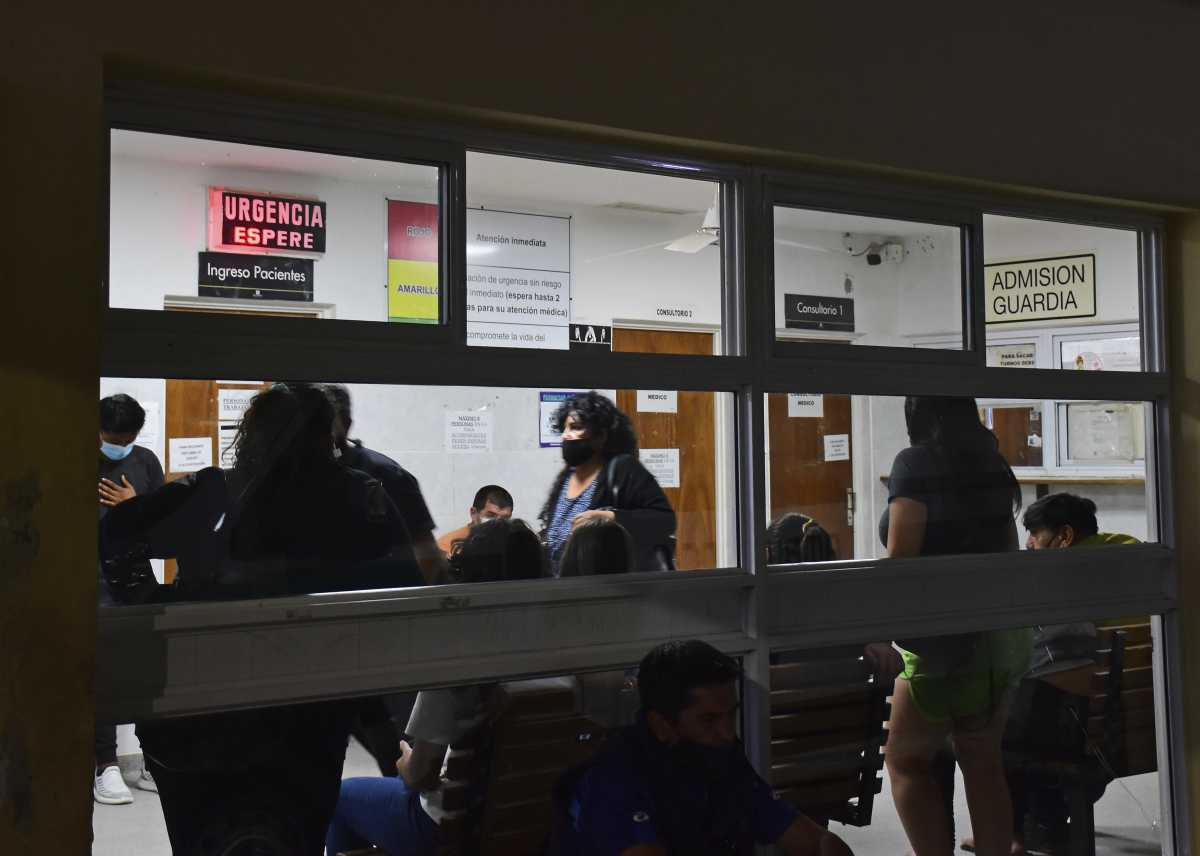 Así se llueve la sala de triage de la guardia del Hospital de Roca Foto: ilustrativa Andrés Maripe