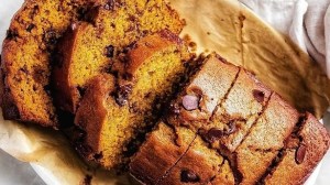 Budín de calabaza y chips de chocolate