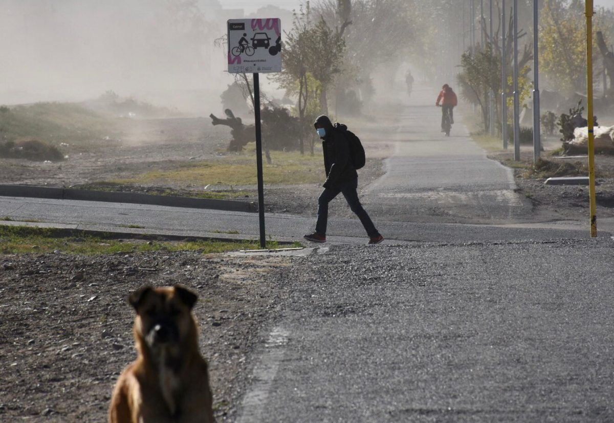 En el Alto Valle, las ráfagas más fuertes llegarán durante la noche. (Archivo Matías Subat).-