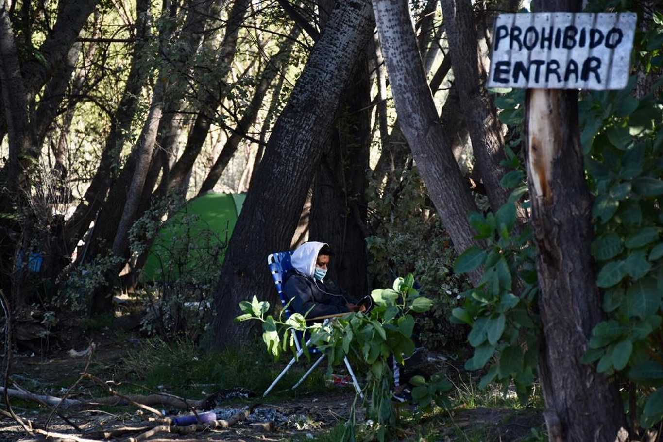 Más de 100 familias usurparon terrenos en Valentina Sur. Foto: Matías Subat