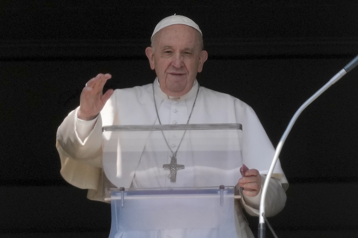 El papa Francisco condenó la guerra en Ucrania. Foto AP.