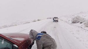 Así están las rutas en Neuquén por el alerta de vientos y nevadas