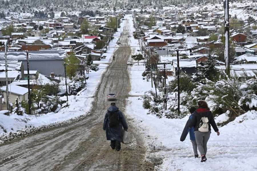 Se esperan otra nevada fuerte para esta noche y mañana.  Foto: archivo