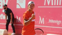 Imagen de Báez mostró su mejor tenis en el tercer set y llegó a la final en Estoril