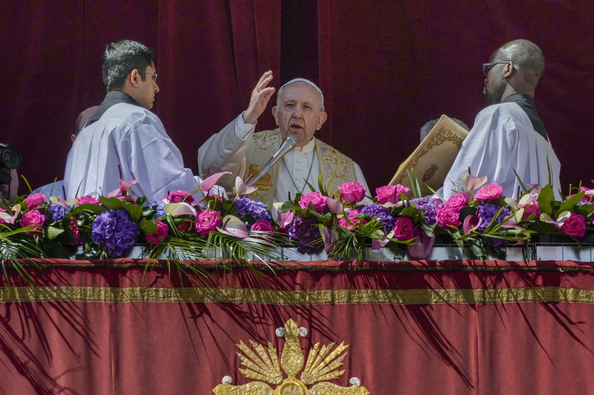 "Por favor, no nos acostumbremos a la guerra", dijo Bergoglio. 
Foto: AP