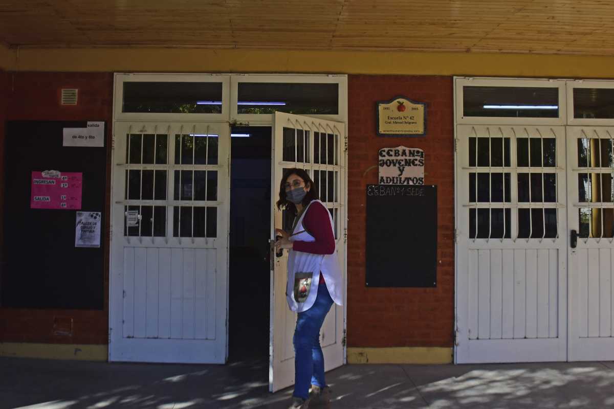 El paro docente tiene una alta adhesión en Roca. Foto: Emiliana Cantera