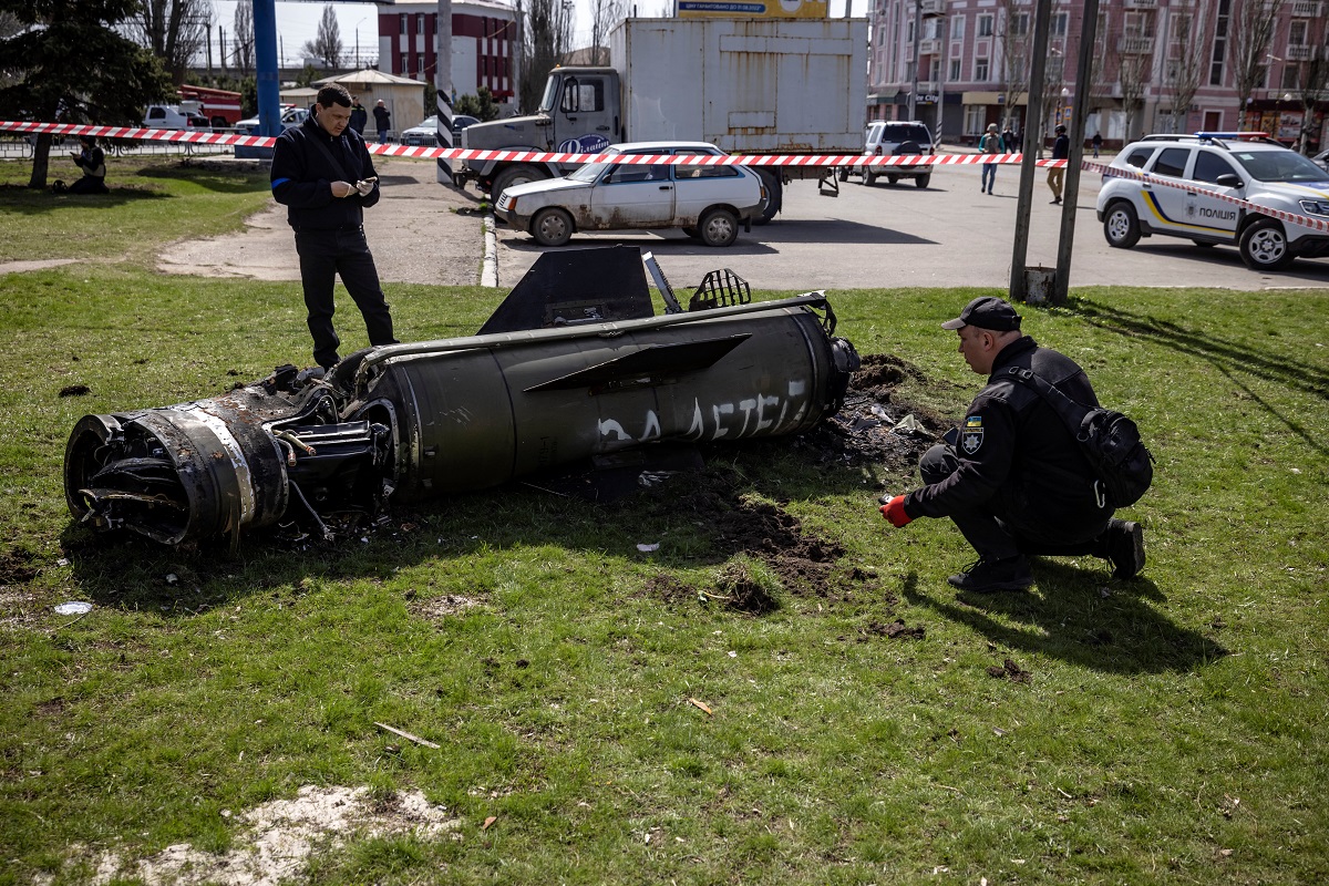 Ataque a una estación de trenes en Ucrania con al menos 35 muertos. Foto: Télam-AFP 