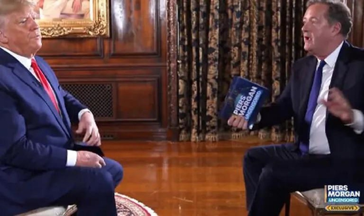 Trump se enojó y abandonó una entrevista. 