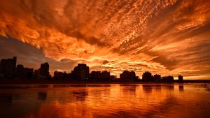 Atardecer de película en Puerto Madryn