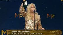 Imagen de Susana Giménez recibió el Martín Fierro de Brillantes por su trayectoria