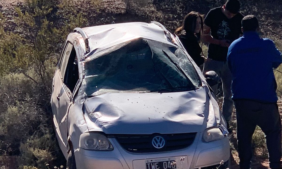 El rodado quedó completamente destruido. Foto Gentileza