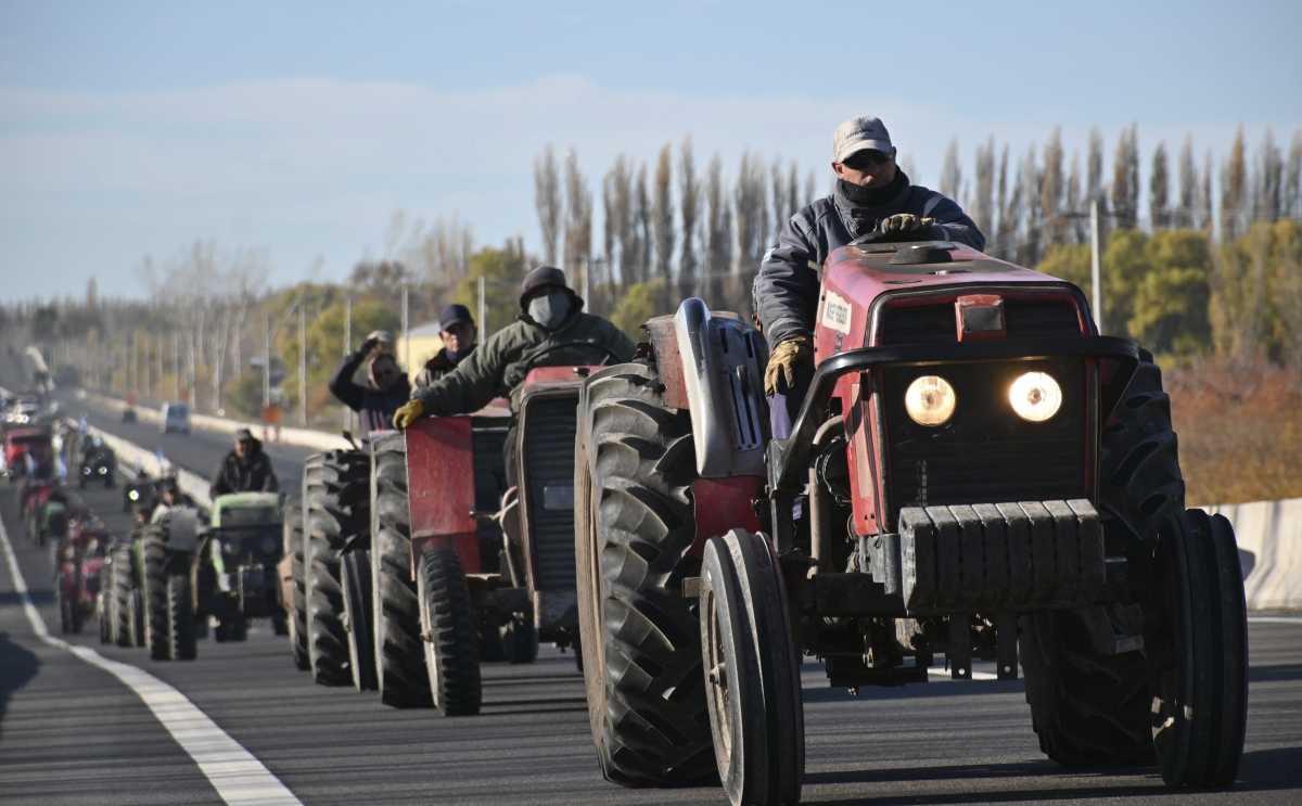 Imágenes Del Tractorazo De Los Productores Del Alto Valle Diario Río