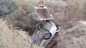 Salieron a comprar y los encontraron muertos en un auto en un desagüe