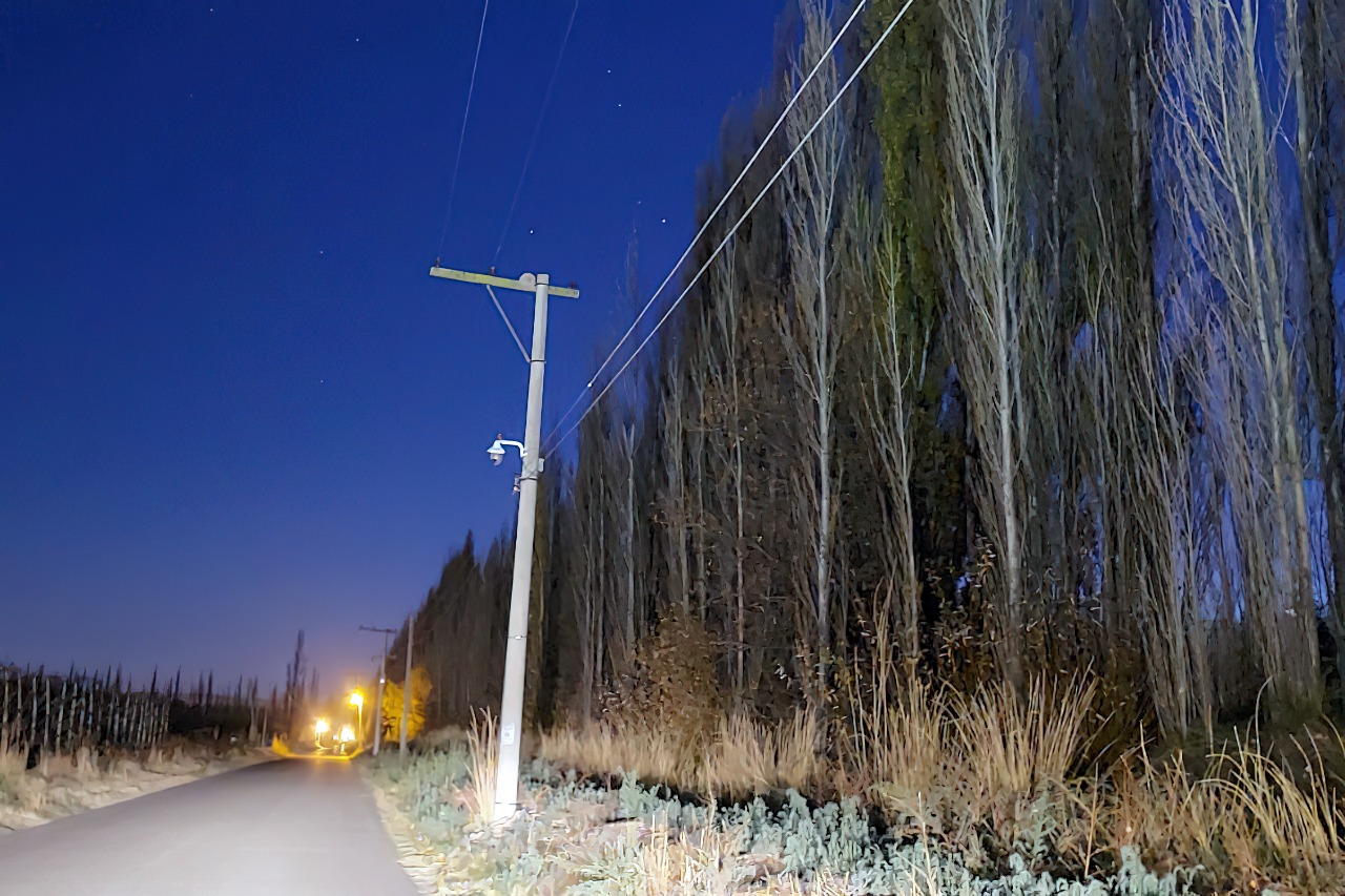 En tres horas se llevaron varios tramos de cable en la zona rural que afectó a usuarios de Regina, Godoy y Huergo. (foto Néstor Salas)