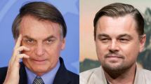 Imagen de Bolsonaro respondió a las críticas de DiCaprio: que «mantenga la boca cerrada»