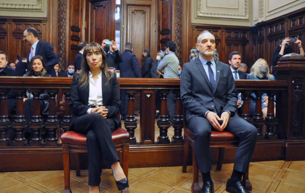 El senador Martín Doñate y la diputada Patricia Reyes, los representantes del Congreso en el organismo. (Foto NA).
