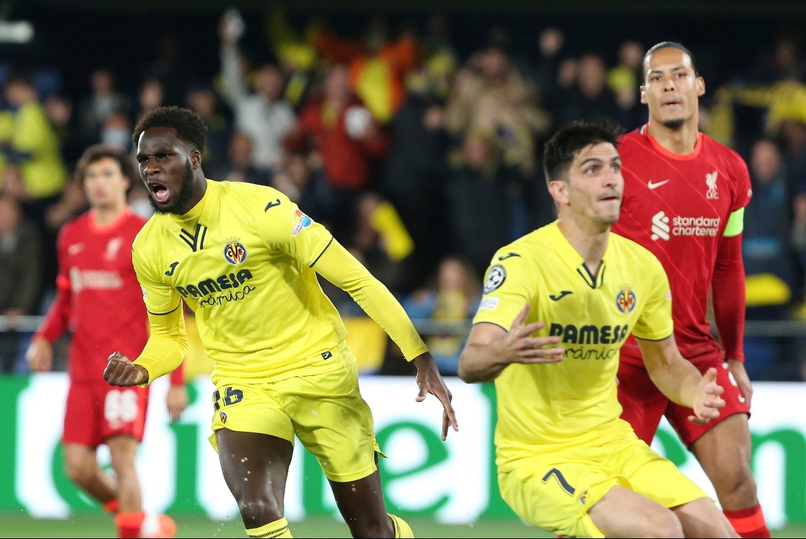 El francés Dia abrió la cuenta para Villarreal en la etapa inicial con un tanto a los 2 minutos. Foto: AP