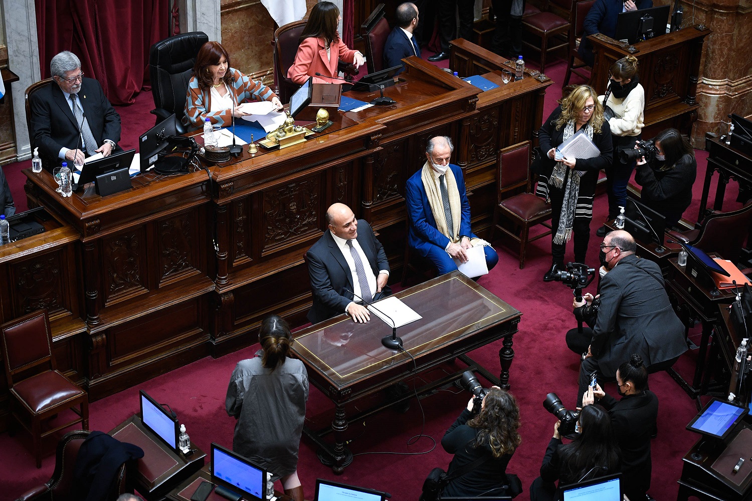 Sesión Informativa del Jefe de Gabinete de Ministros de la Nacion, Juan Luis Manzur, en el recinto del Senado - Fotos: Charly Diaz Azcue / Comunicación Senado.