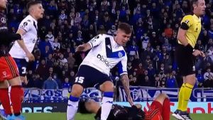 Aliendro y un fuerte golpe en la cabeza que le frustó su debut en River