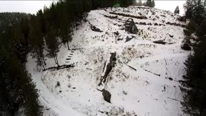 El Cristo Luz reposa sobre la nieve: así se anuncia el invierno en Junín de los Andes