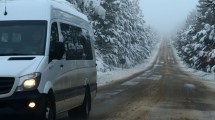 Imagen de Precaución: hay sectores con hielo en la ruta 40 entre Bariloche y El Bolsón