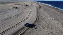 Imagen de Avanza la construcción de la nueva traza del Camino de la Costa entre Pozo Salado y Bahía Creek