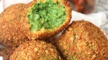 Imagen de Croquetas de espinaca, garbanzos y queso