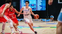 Imagen de Con el neuquino Sinigoj, Argentina debutó con triunfo en el Mundial U17 de básquet